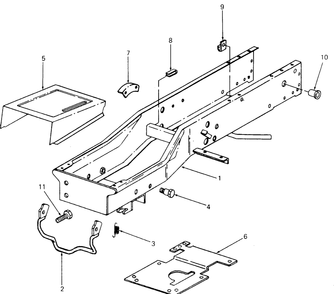 Frame Diagram and Parts List for 1811 1812-756300-799999-146782100-146784100-147660100-147670100-147720100-148660100-148670100-149660100-149670100 Cub Cadet Lawn Tractor